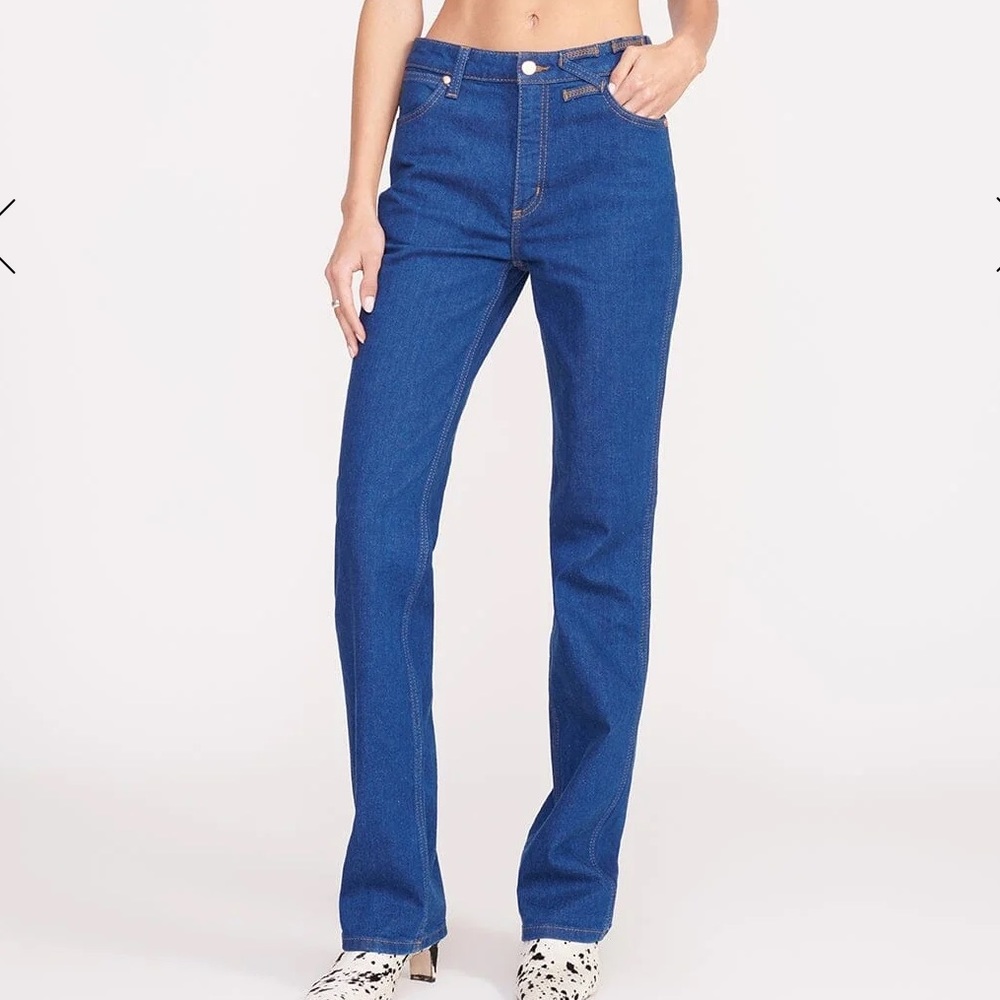 STAUD x Wrangler The Straight Leg Denim - size 26 SOLD OUT EVERYWHERE